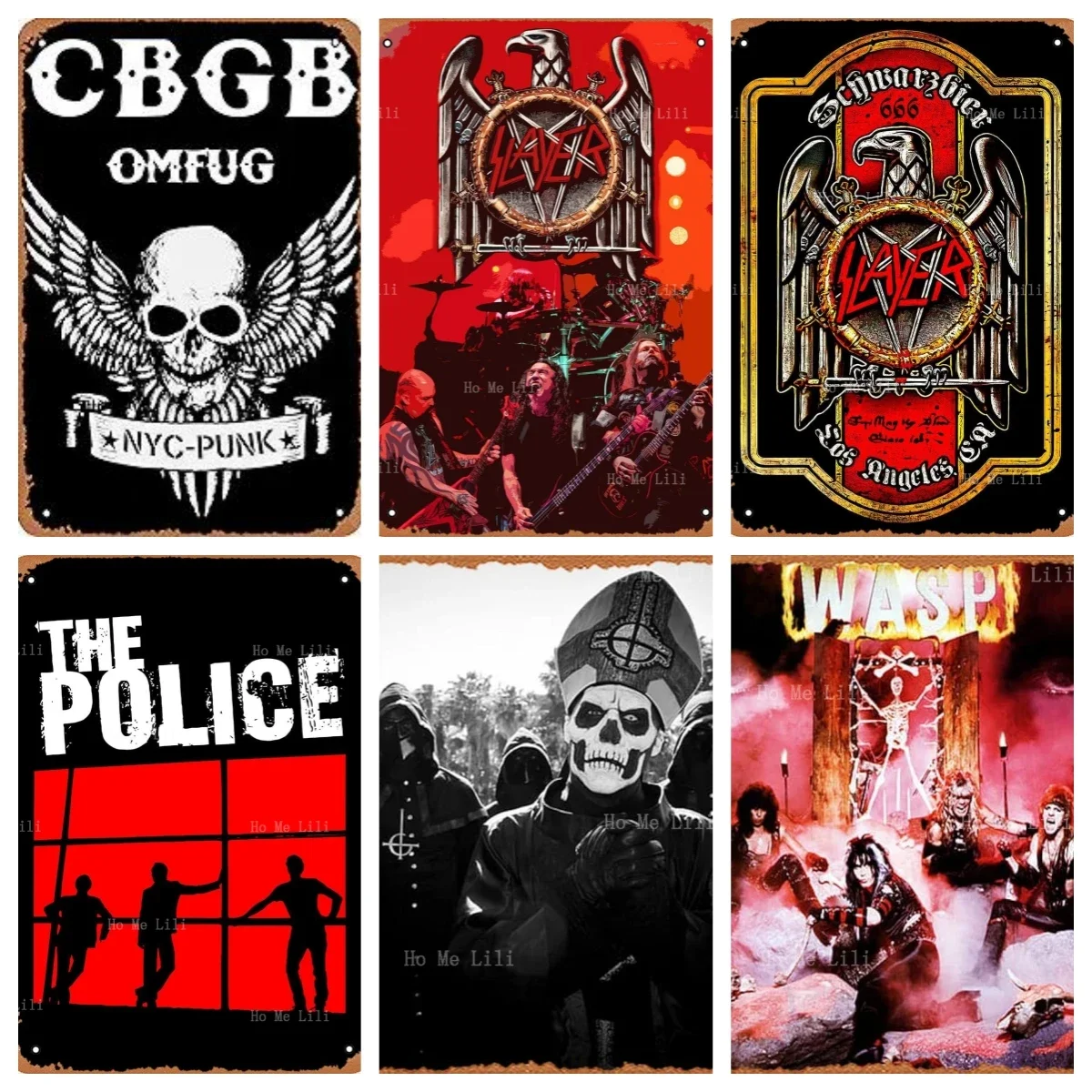 Винтажная металлическая жестяная вывеска Slayer Music Addict Музыкальный бар Паб Кафе Стена Cbgb Omfug Плакат Обложка альбома Hard Rock Караоке Ретро Декор