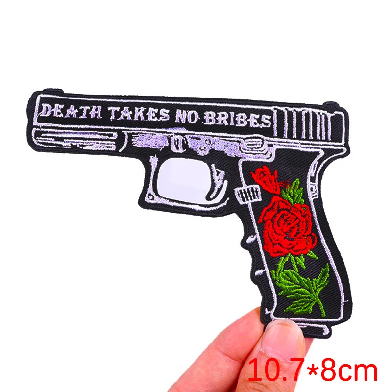 Rock/Schädel Stickerei Patch Band Patch Eisen auf Patches für Kleidung thermoadhäsive Patches auf Kleidung DIY Punk Stil Nähen Aufkleber – Detail 27