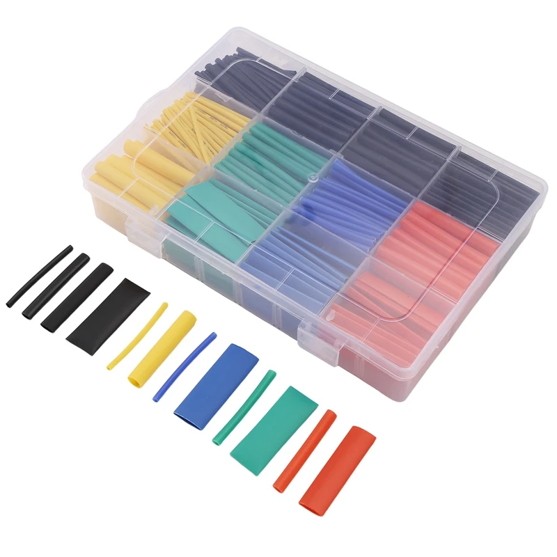 530Pcs Heat Shrink Tube Kit Assorted Polyolefin Insulation Sleeving Tubing Set For RC Drone