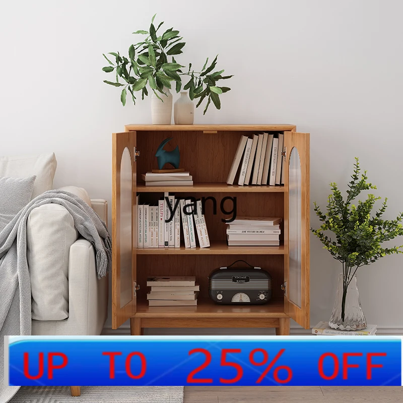

LH Living Room Side Cabinet Storage Cabinet Modern Minimalist Glass Locker Sideboard Cabinet