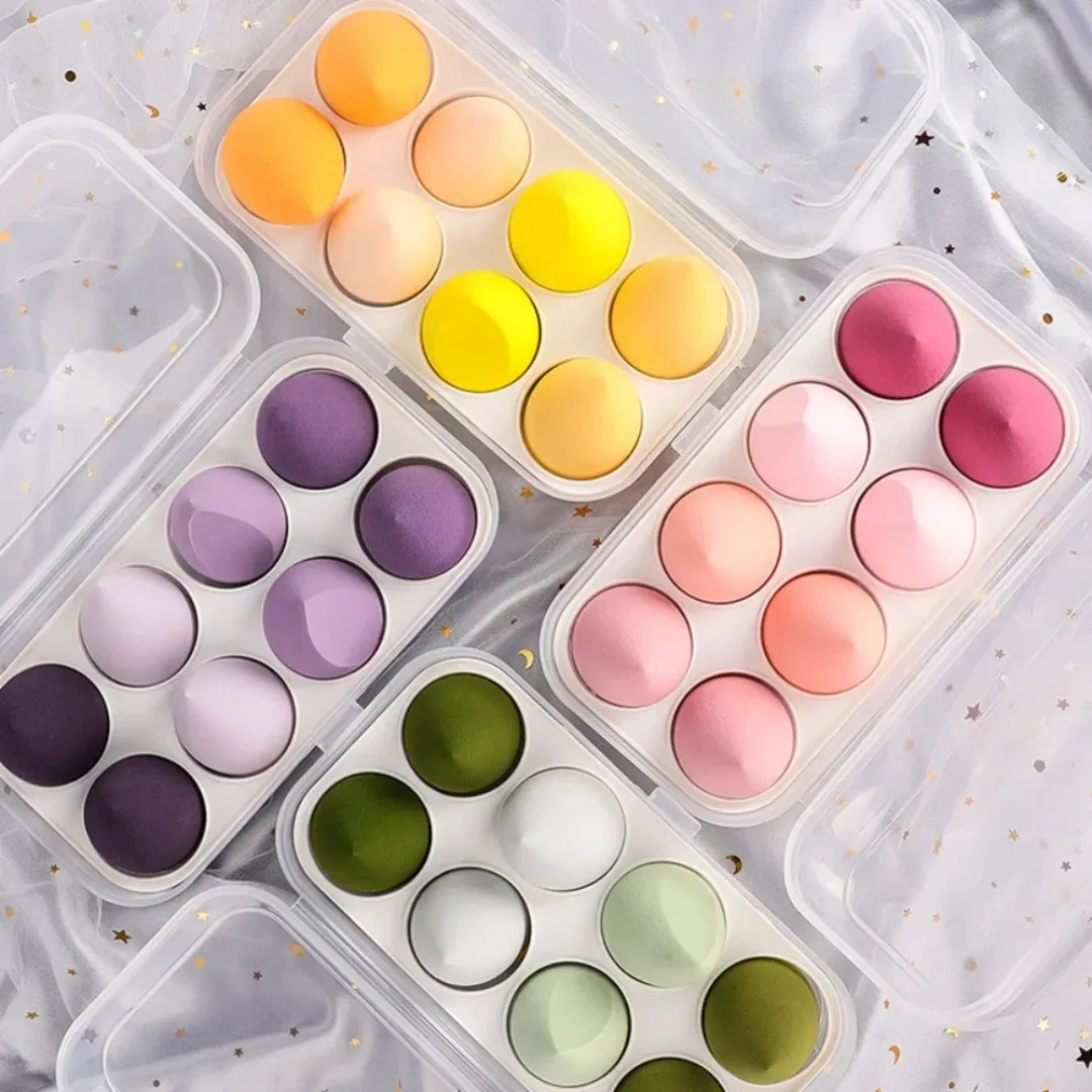 

8/4PCS Makeup Sponge Blender Beauty Egg Soft Cosmetic Puff Foundation Sponges Powder Puff Women Make Up Accessories Beauty Tools