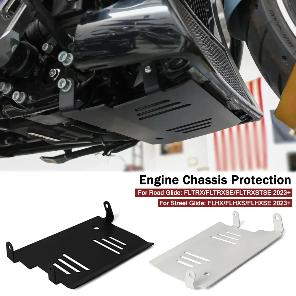 

Motorcycle Accessories Lower Engine Protection For Road Glide FLTRX FLTRXSTSE Street Glide FLHX 2024 2025 Lower Skid Plate