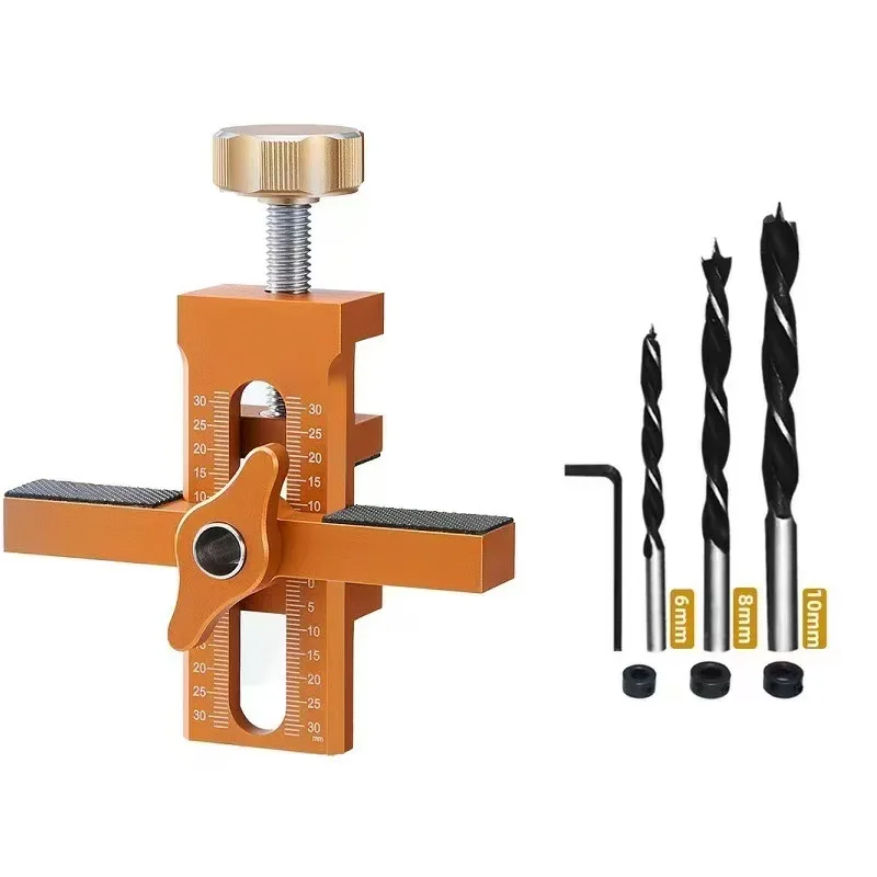 Cabinet Door Installation Positioner Jig - Adjustable Cabinet Door Positioning Tool, Aluminum Alloy Cabinet Installation Tools,