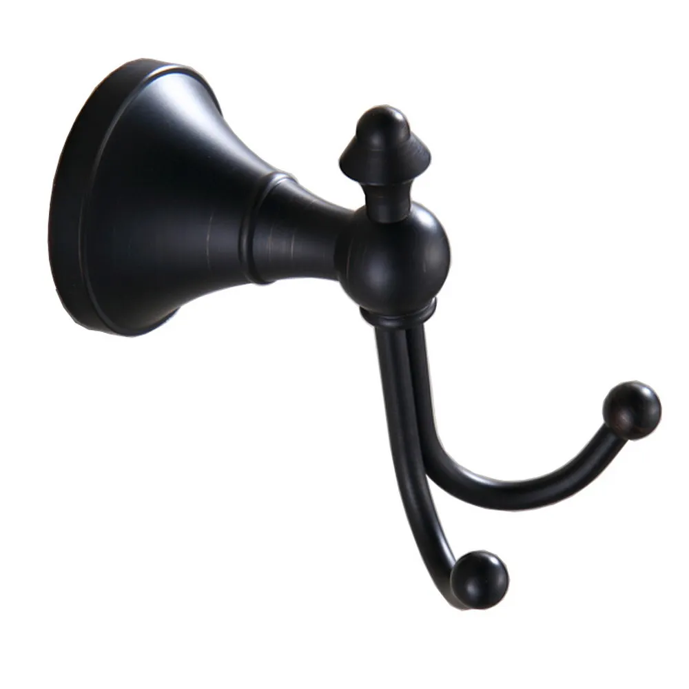 Picture 7: Black Brass Wall Mounted Bathroom Accessories Set Towel Bar Soap Dish Robe Hook Toilet Paper Holder Toothbrush Holder azh113