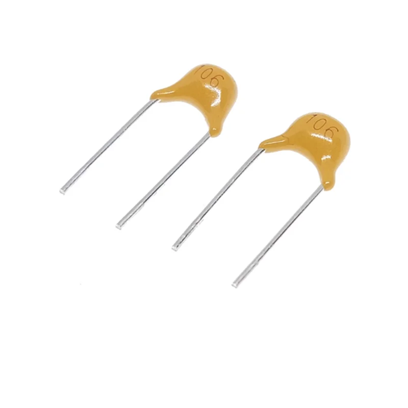 50V106 Novo capacitor cerâmico multicamadas genuíno CT4 50V 10UF P = 5.08MM