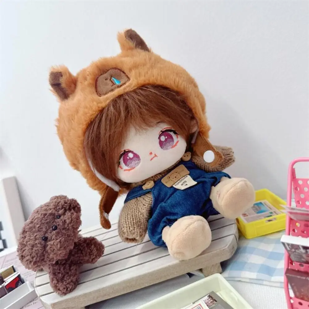 20cm Doll Clothes Toy Head Cover Capybara Cotton Doll Clothes Sweater Kawaii No Attributes Dolls Clothes Children's Gift