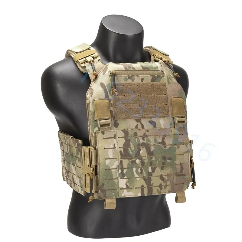 New combat vest 6094 quick detachable light laser cut tactical vest black gear to carry Protective plate