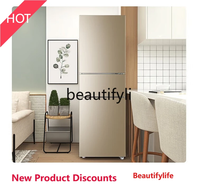 2003 Refrigerator household three-door small air-cooled, frost-free, clean taste, fresh and ultra-thin