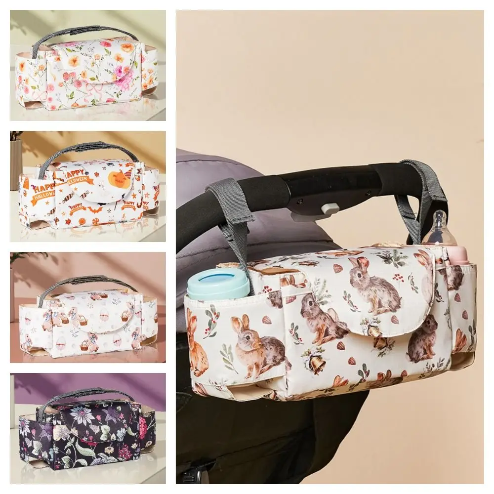 

Multifunctional Baby Stroller Bag Large Capacity Waterproof Stroller Storage Hanging Bag with Multiple Pockets Baby Care