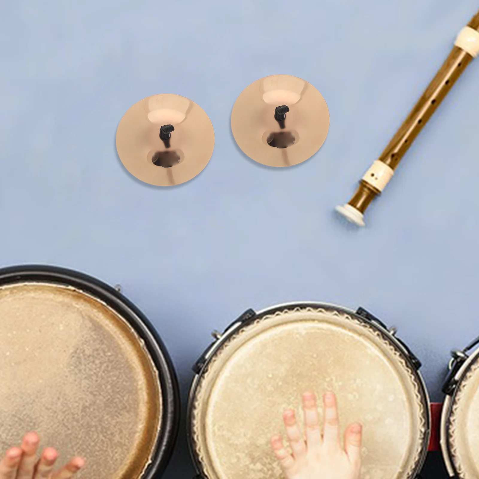 

1 Pair 5.5Cm Cymbals Finger Belly Dancing Percussion Instruments Small Metal Zills Marching Band For 'S