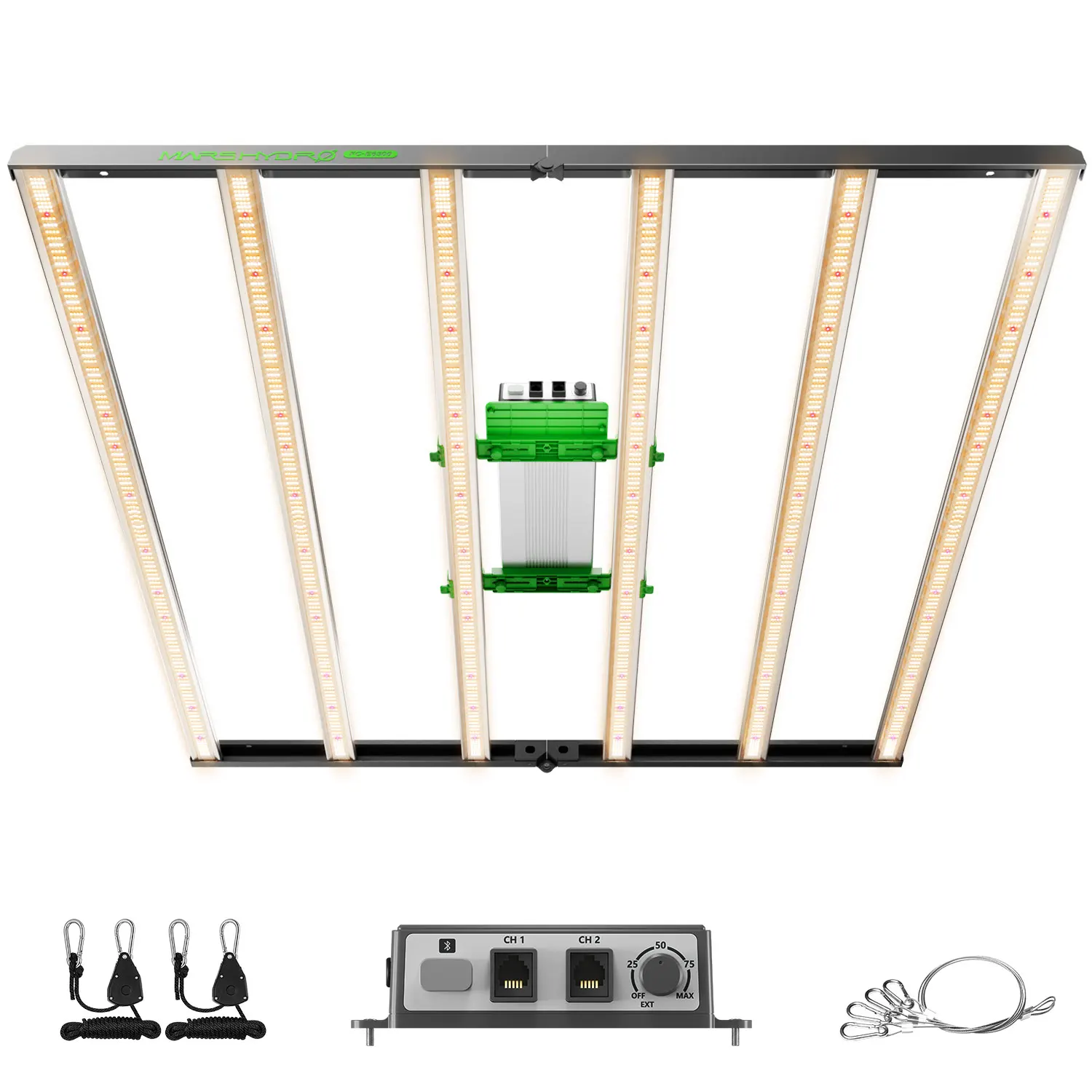Mars Hydro Wifi FC-E6500 Smart Grow System Led Grow Light Bar Full Spectrum Indoor Veg Bloom Dimmable Commercial Grow Lamp
