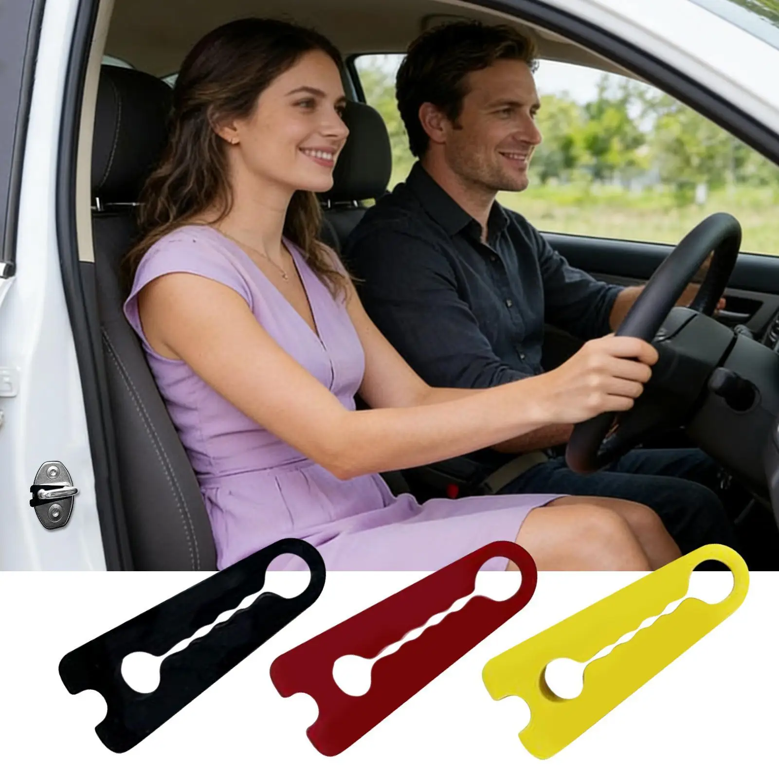4Pcs Car Door Shock Absorber Pad Silicone Anti-Collision Buffer Gasket Noise Reduction Door Lock Protector Universal Accessories