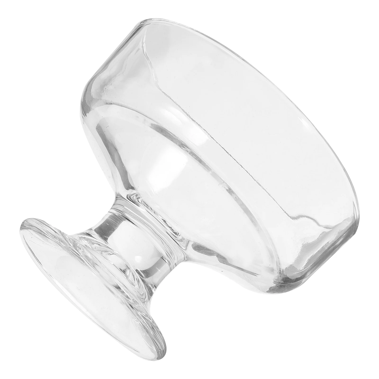 وعاء آيس كريم زجاجي 12 أونصة كوب حلوى عتيق الطراز عالي الوضوح وعاء تقديم قابل لإعادة الاستخدام لزبادي الفاكهة