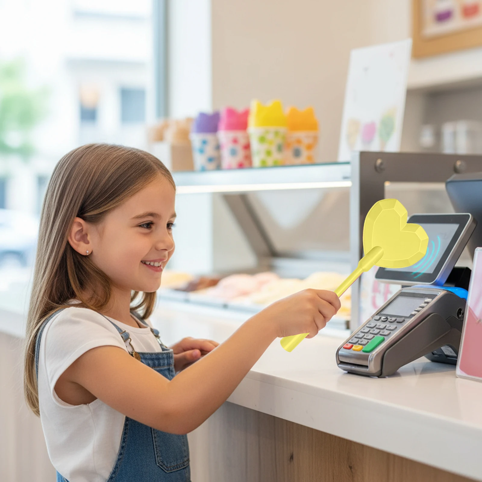 3D Printed Wand, Tap to Pay Credit Card Holder Magic Wand, Portable Contactless Tap-to-Pay Star/Heart Fairy Wand Gifts For Kids