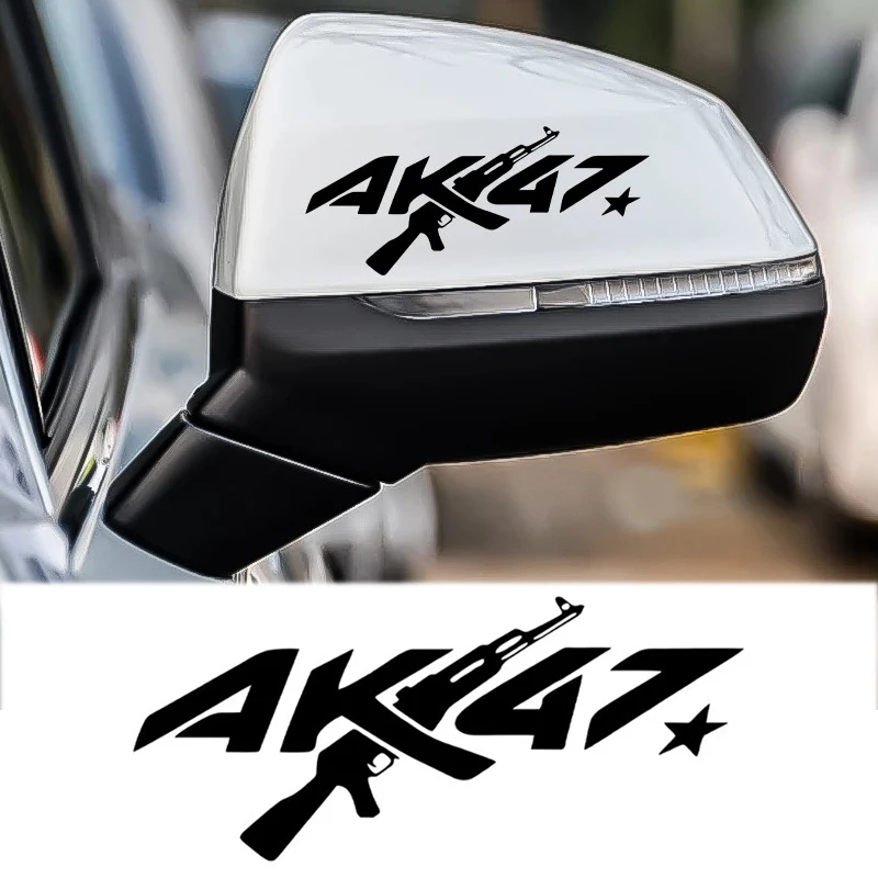 Universal personalizado criativo ak47 adesivo de carro à prova dwaterproof água corpo automático pára-choques janela da motocicleta portátil parede acessórios do carro