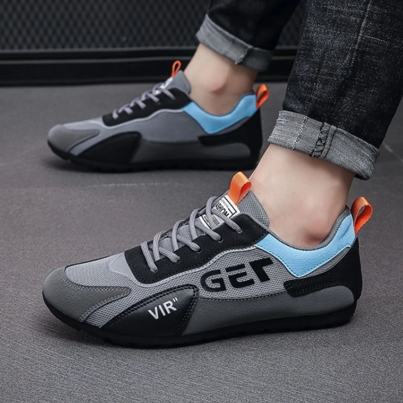 New Men Shoes Summer Outdoor Casual Shoes Classic Mesh Lace-Up Driving Shoes Flats Men's Sneakers Loafers Men Zapatillas Hombre