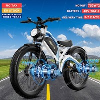 DUOTTS N26 E Bike 1500W Dual Motor 48V20AH Battery Snow Electric Bicycle Hydraulic shock 26*4.0 Fat Tire Electric Bike