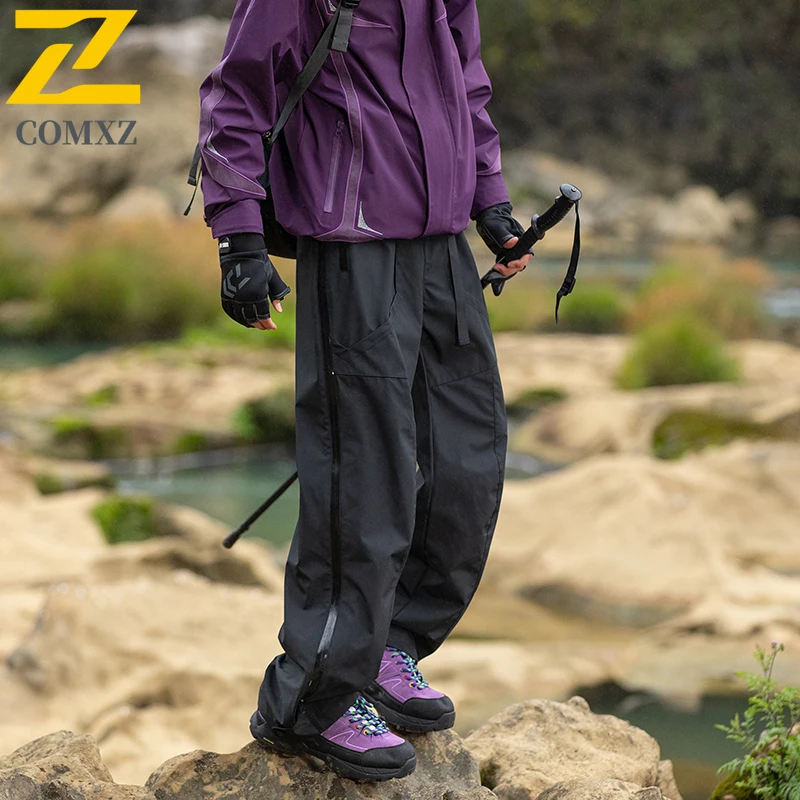 Branded Mens Cargo Pants 2025 Autumn Trendy Cycling Camping Utility Trail Trousers Mountain Lightweight Workwear Loose Trousers