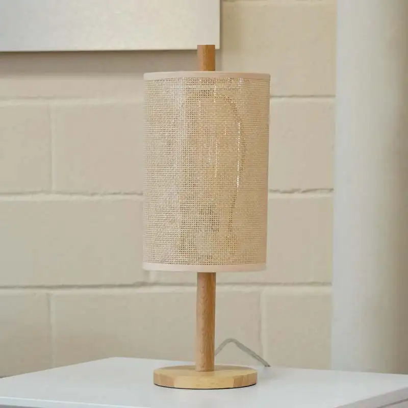 Ambiente estético lâmpada de luz iluminação sala estar papel rattan sombra moderna clássico lâmpada mesa villa sala estar quarto s