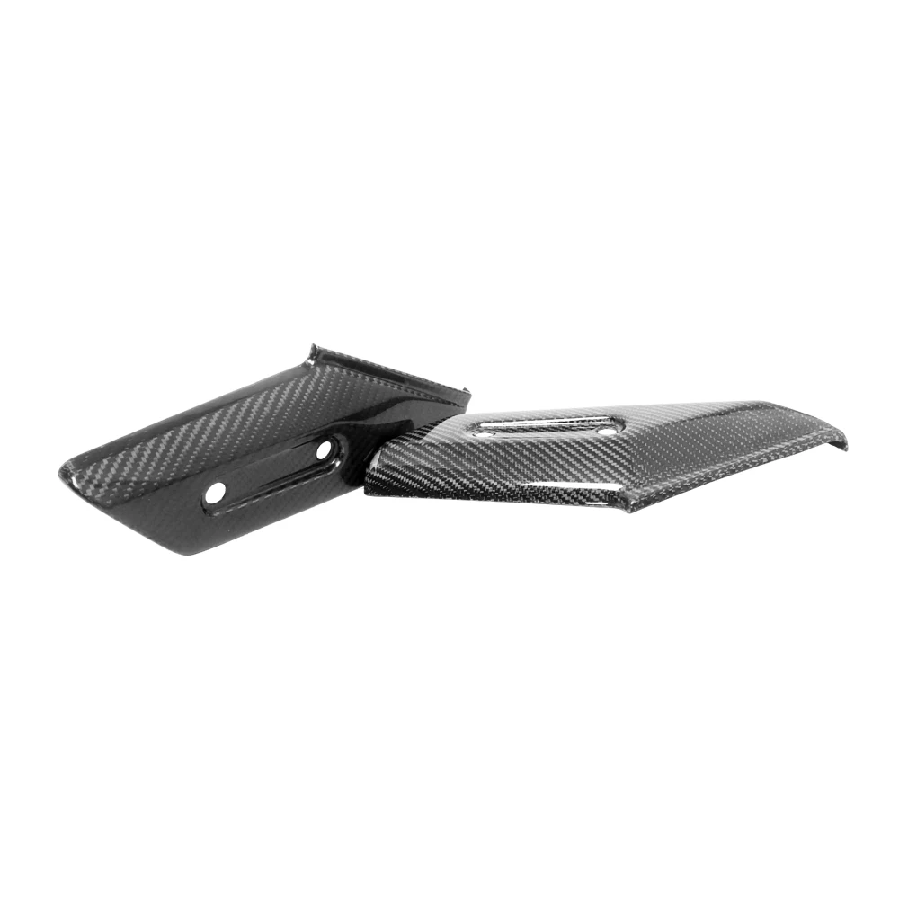 Motorcycle Accessories 2PC Front Fender Side Trim Cover Carbon Fiber Black For Yamaha TMAX 530 560 2015 2016 2017 2018 2019 2020