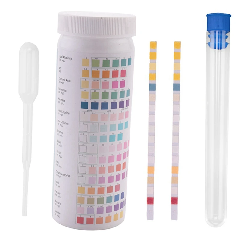 Water Testing Strips For Drinking Water- EPA Level Home Use, Water Test Strips With Lead, Mercury, Iron, PH, Hardness