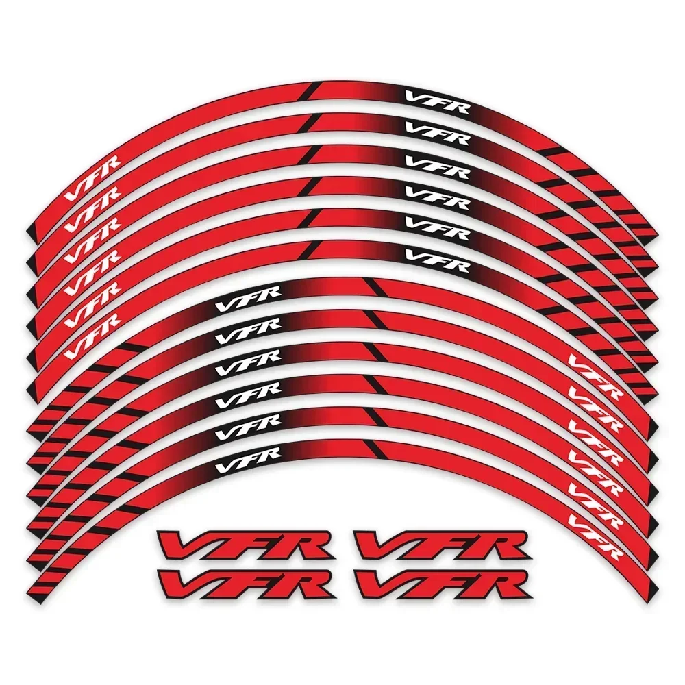 For Honda VFR VFR750 VFR800 VFR1200 VFR1200F Motorcycle Parts Contour Wheel Decoration Decal Sticker - D Motor