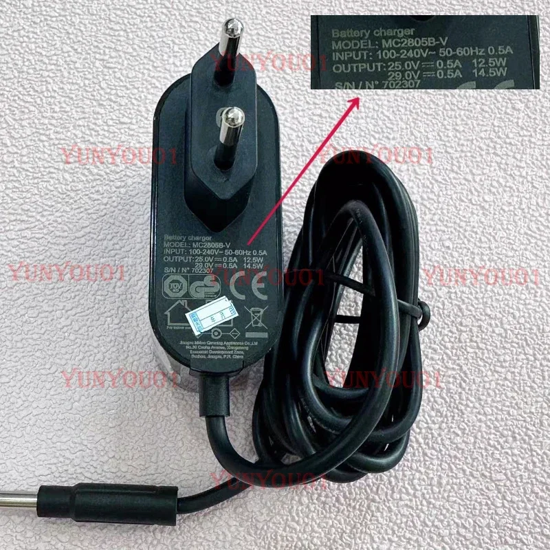 

1pcs MC2805B-V 0.5A 25V EU Charger for Midea Vacuum V5 P5s P6 500ma
