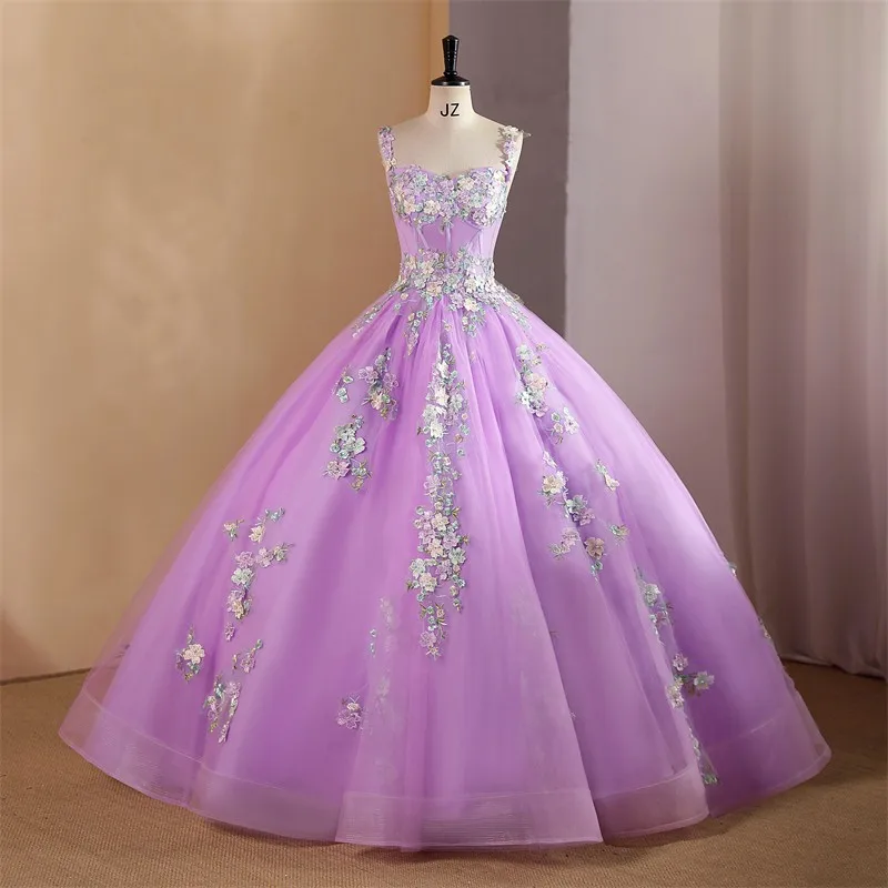 Birthday Party Dress 15 Quinceanera Dresses Classic Lace Ball Gown Formal Prom Graduation Dress Sonhar Vestidos Customized Color