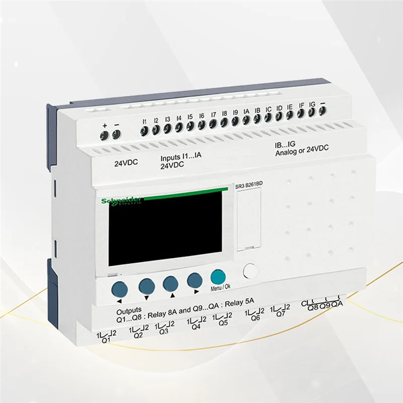 A37T-Compact Smart Relay Zelio Logic SR3B261FU Controller Untuk Otomatisasi yang Dapat Diprogram