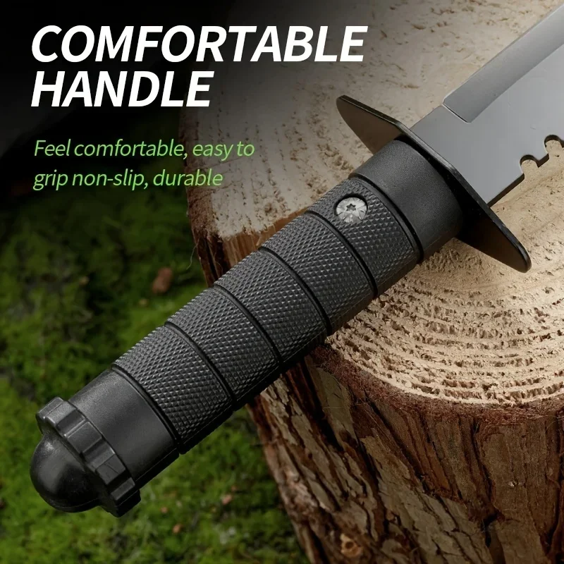 US Outdoor Military Tactical Stainless Steel Fixed Blade Knife Essential Self Defense Combat Camping EDC Outdoor Hunting Tools