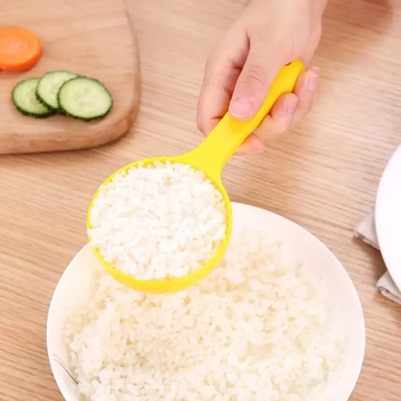 Plastic Half Circle Rice Balls Maker for Lunches Nonstick Rice Spoon