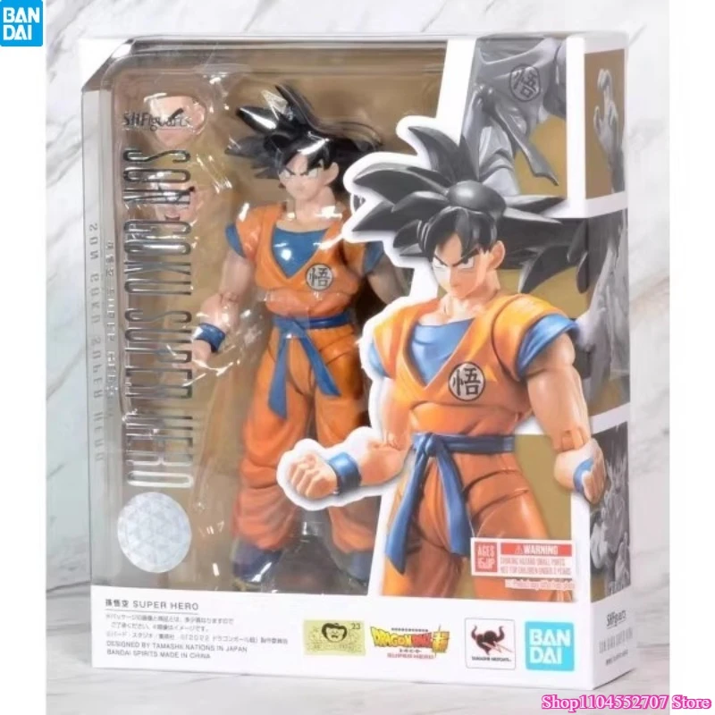 

Bandai in Stock Original Box S.H.Figuarts Dragon Ball Son Goku Super Hero Action Kids Doll Toy Model Figure Gift Festival Gift