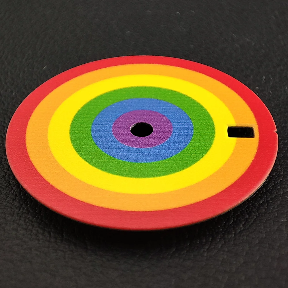 Tarcza zegarka NH35 Tarcza 28,5 mm zegarek zmodyfikowane akcesoria Tarcza tęczowa tarcza odpowiednia do akcesoriów do zegarków NH35 NH34 NH36 mechanizm