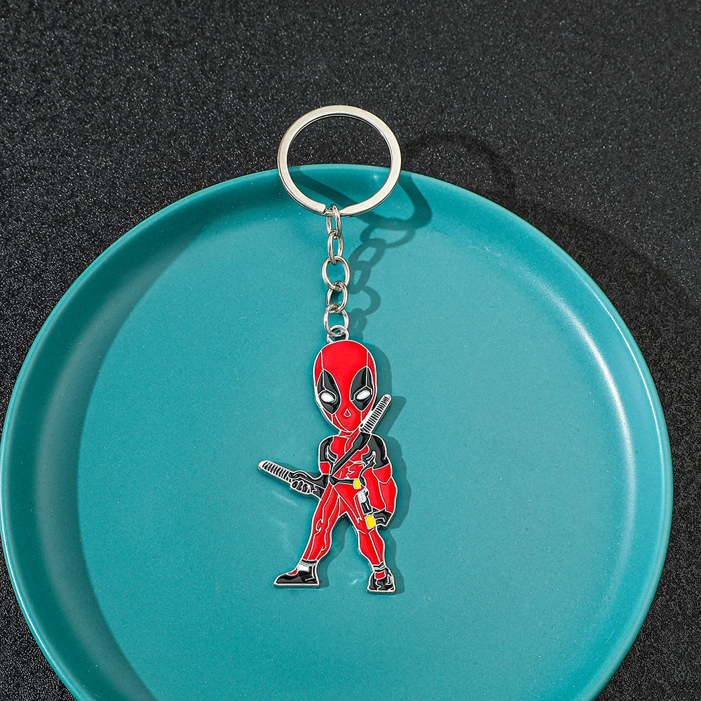 أعجوبة deadpoo شخصيات أنيمي المفاتيح أزياء ظهره lavero زوجين هدية عيد ميلاد تحصيل