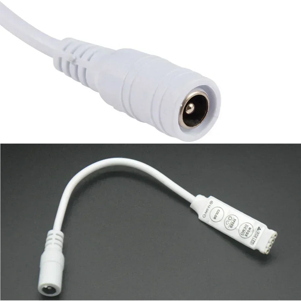 Controller Mini IR 3key LED Light Strip RGB Dimmer Switch DC 12-24V Seven Color Remote Connector Home Atmosphere Decoration Lamp