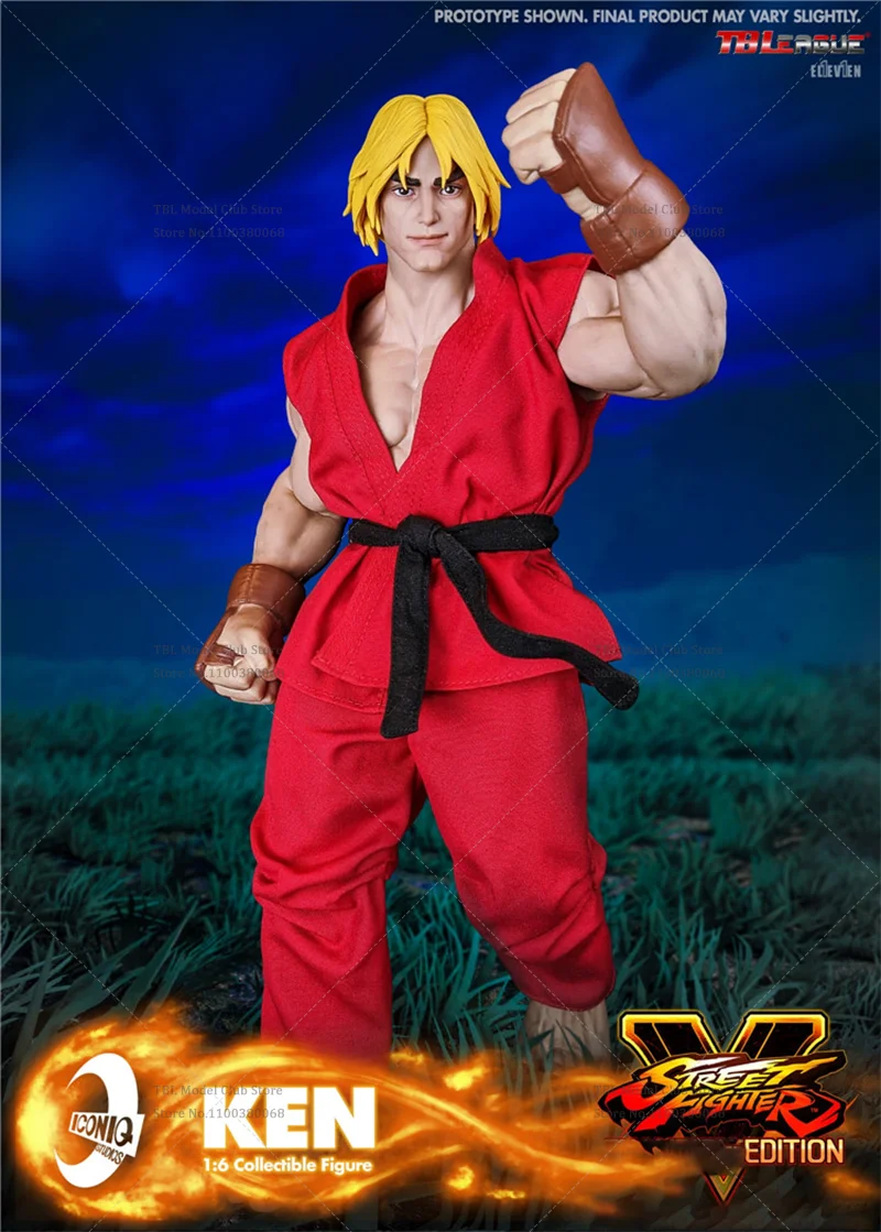 Iconiq Studio Capcom IQGS-04 1/6 Scale Ken Masters ญี่ปุ่นคลาสสิก Street Fighting เกม 12 นิ้วชุด Action Figure ทหาร
