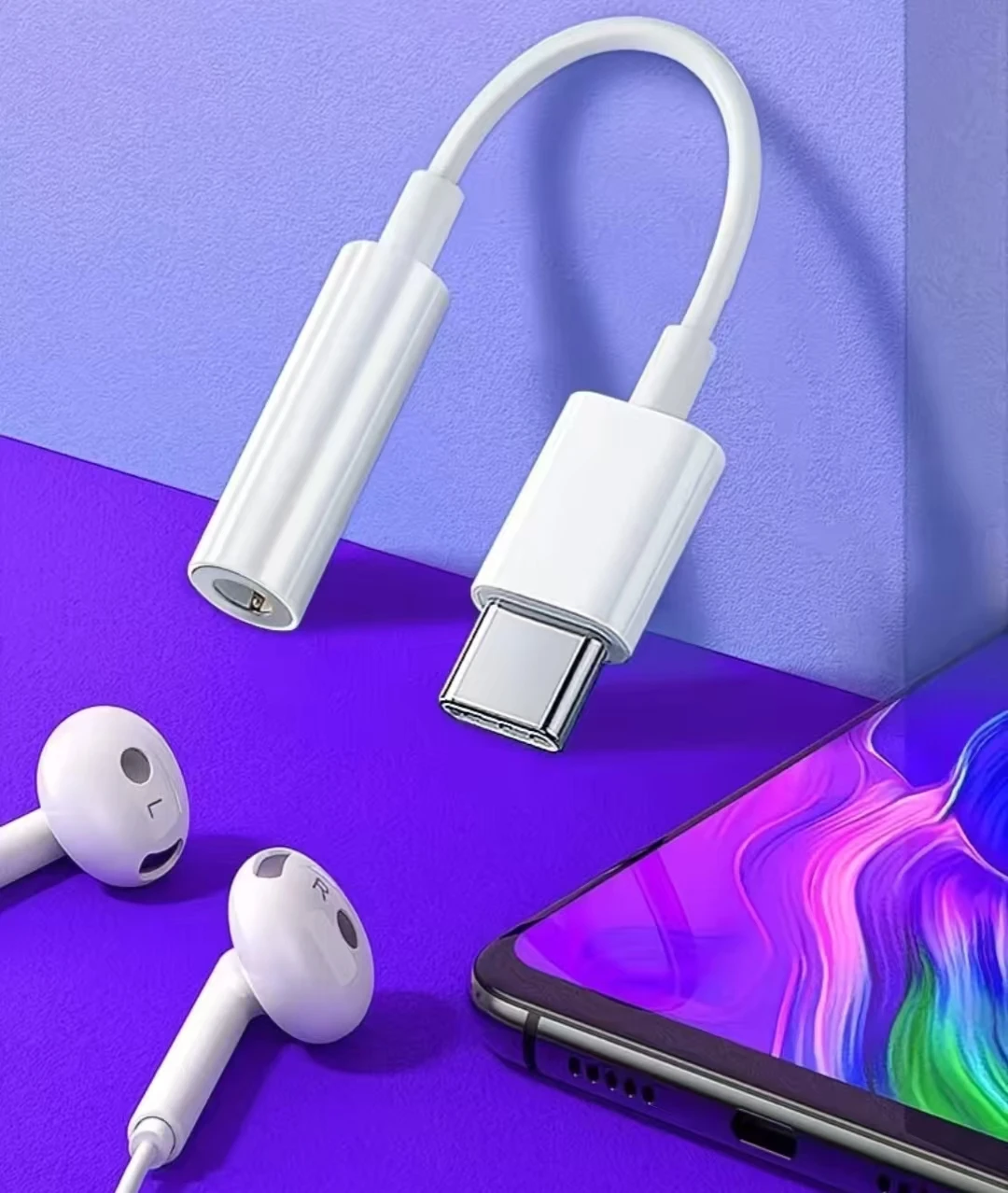 Anti Interference Aux Adapter Lossless Audio Signal Live Broadcast Recording Equipment Clear Sound Output Connection Gear