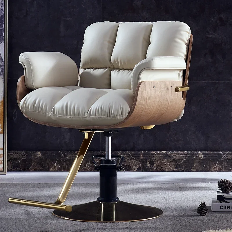 Professional Cosmetic Chair Barber Hairdressing Salon Beauty Stylist Stool Swivel Hydraulic Reclining Adjustable Height Luxury