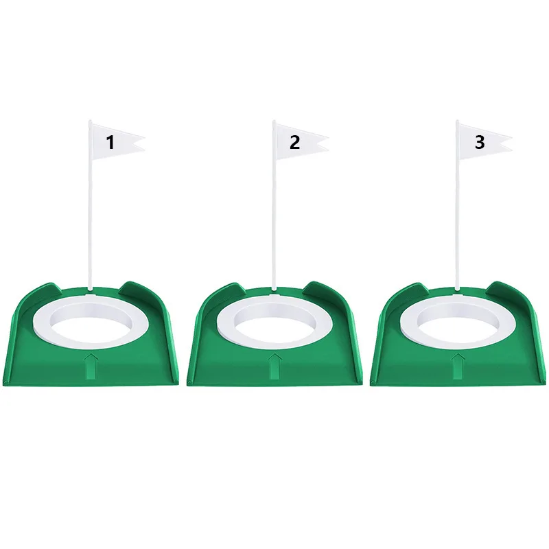 

3Pcs Golf Putting Cup with Flag Indoor Outdoor Practice Training Aid Improve Putting Skills Golf Accessories Practice Cups
