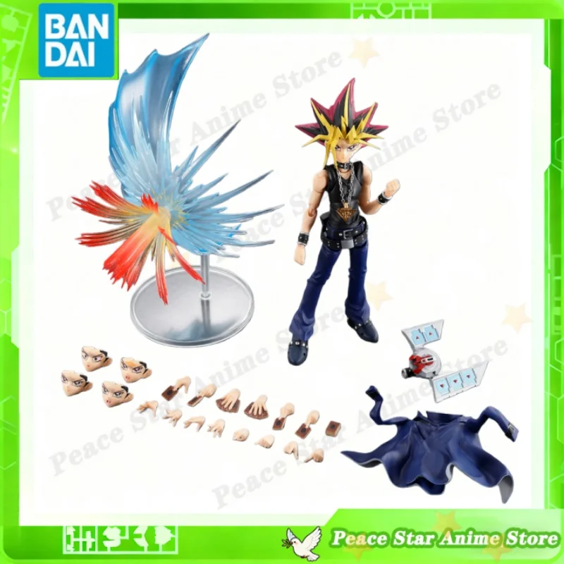 Bandai Original Anime Modelo Figura de ação SHF Yu-Gi-Oh! Yami Yugi Atem Presente de Natal Modelo Colecionável Brinquedos Crianças Em Estoque