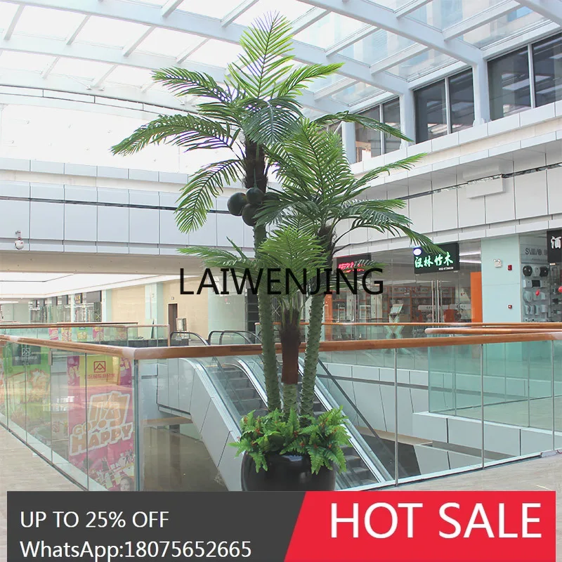 Large Artificial Coconut Tree Interior Decoration Tropical Plant Potted Plant