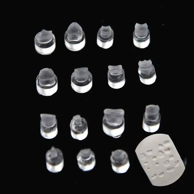 15Pcs Ultralight Clay Doll Mouth Embossing Mold DIY Polymer Clay Animation Cartoon Character Mouth Expression Printing Tools