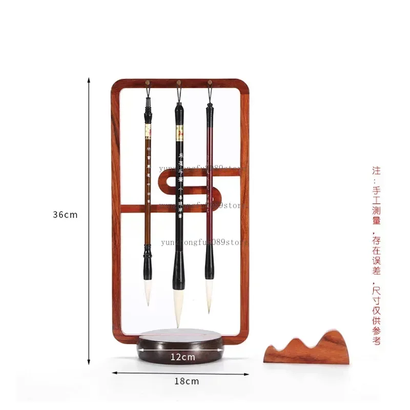 Wooden Study Brush Hanging Study Pen Hanging Classical Pen Hanging Chinese Calligraphy Practice Four Treasures Study Brush
