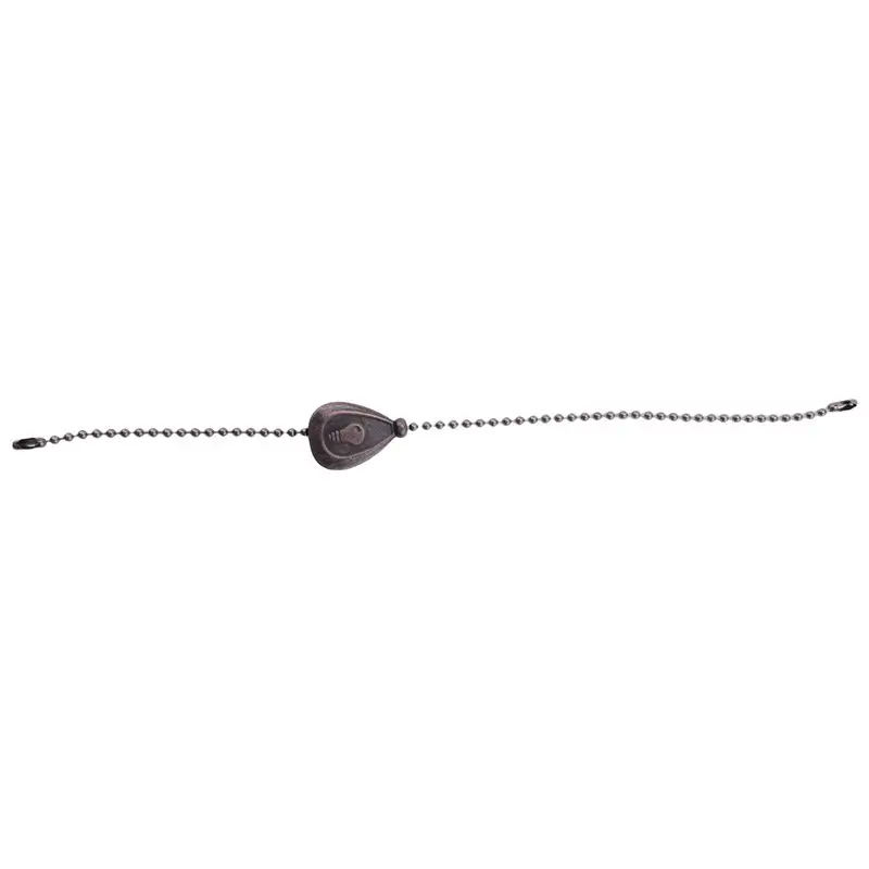 6Pcs Bronze Ceiling Fan Pull Chain Set, Decorative Fan Pull Chain Pendant Extension, Lighting & Fan Beaded Ball Fan Pull-AT30