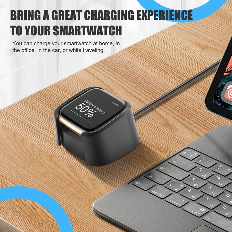 Charger Compatible For Fitbit Versa 2,Replacement USB Charging Cable For Versa 2 Smart Watch Accessories