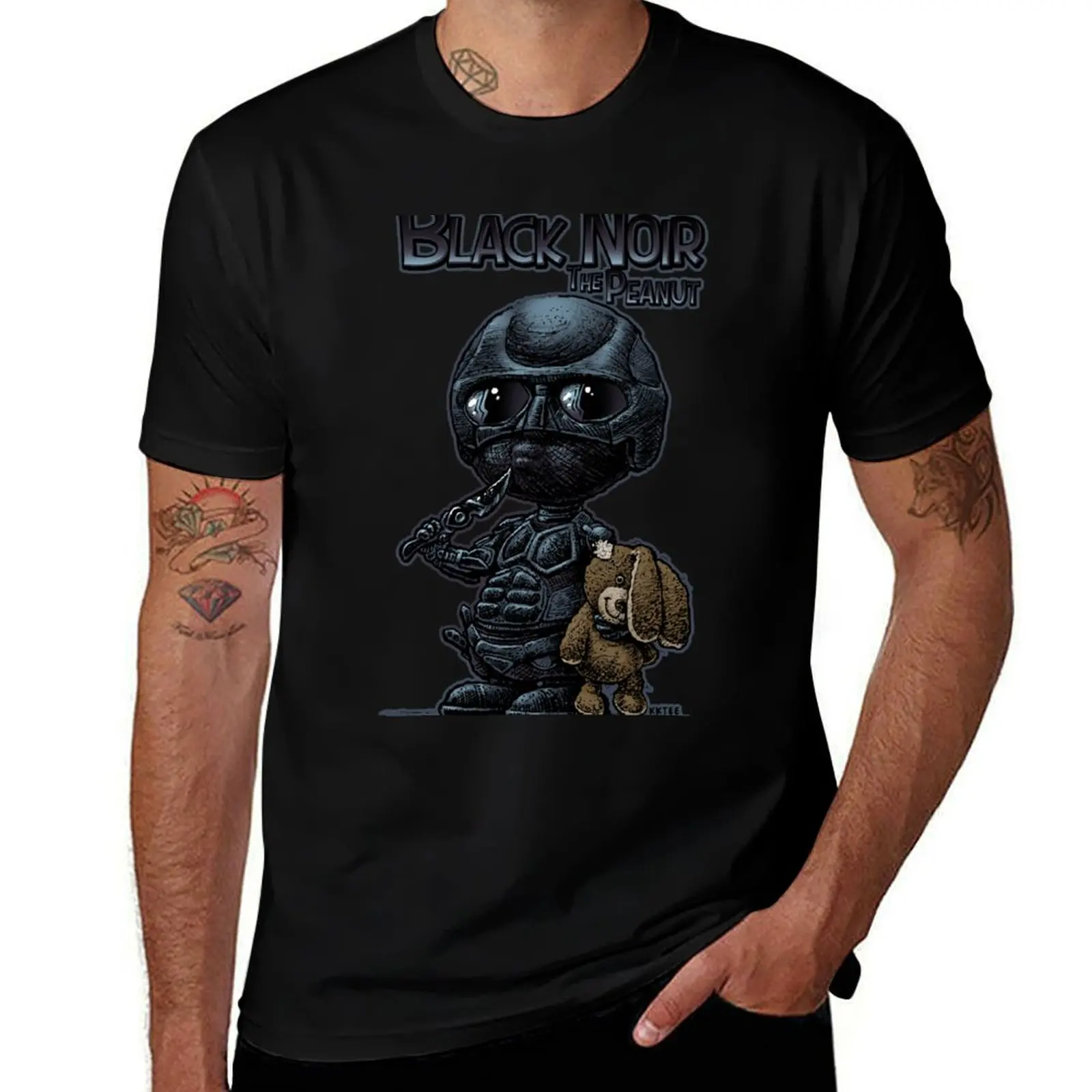 Black Noir The Peanut T-Shirt man t shirt cotton high quality T-Shirt