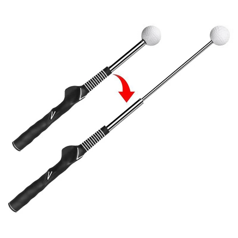 Golf Swing Practice Stick Telescopic Golf Swing Trainer Golf Swing Master Training Aid Golf Practice Posture Corrector