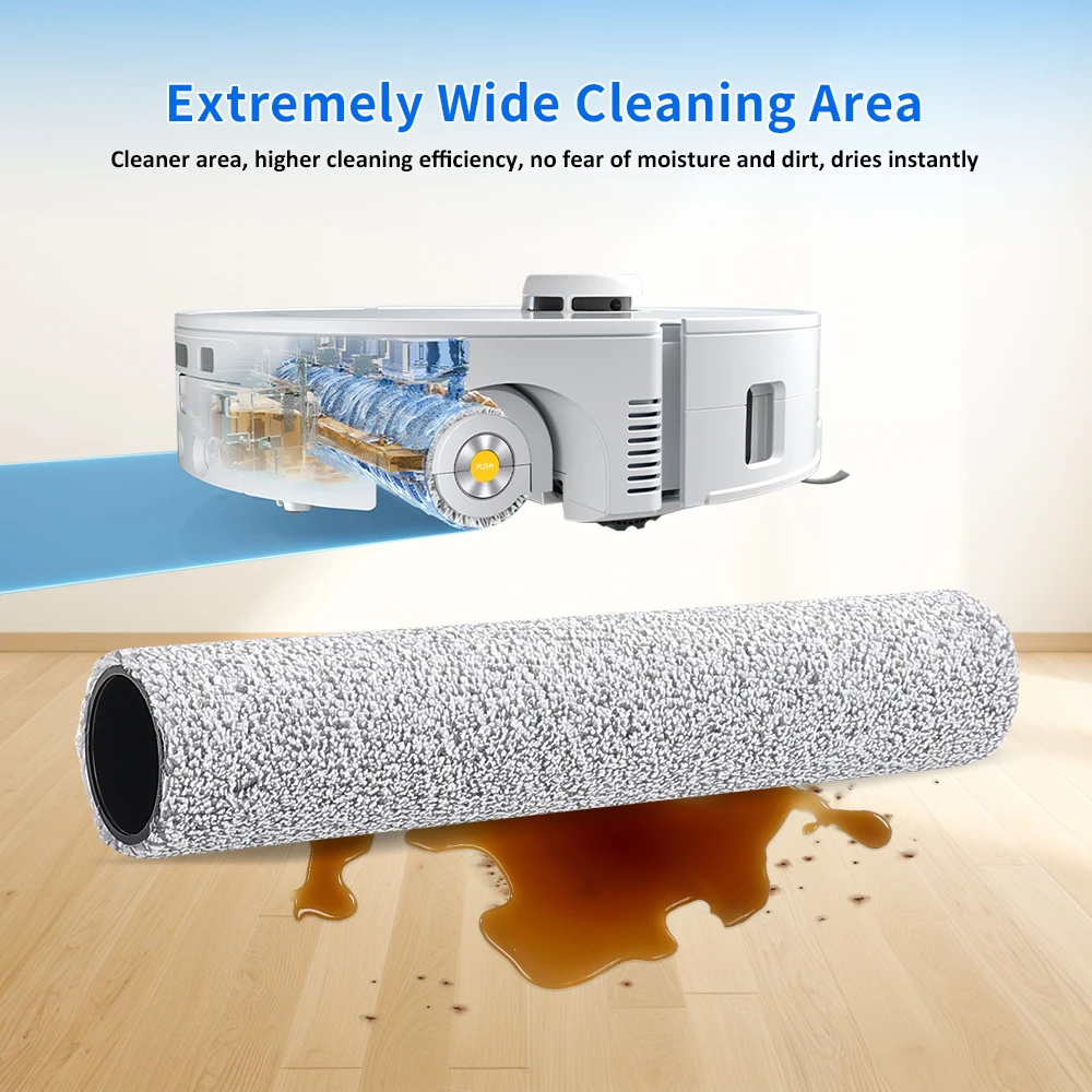 For Roborock Qrevo Curv 2 Flow Main Side Brush Roller Mop Cloths Dust Bag Hepa Filter P20 Running Water Vacuum Accessories Parts