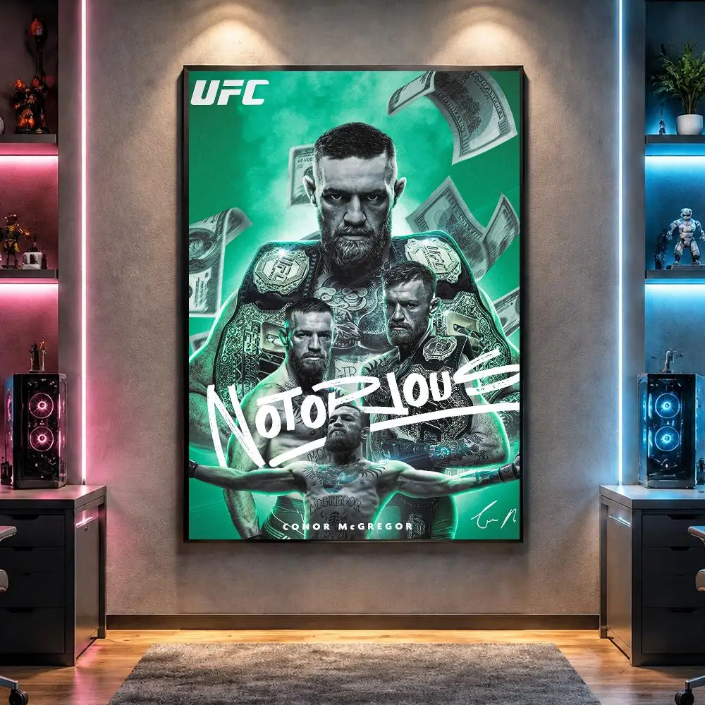 Fighter C-Conor McGregor UFC Icon Poster Wall Art Bedroom Living Room Dorm Bar Cafe Gym Studio Home Decor Gifts