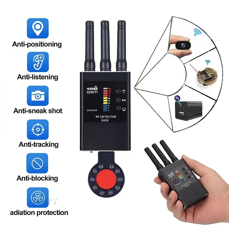 Mini Anti Spy Gadgets Hidden Camera Detector Espia Camaras Device GPS Bug Finder Gizli Secret Kamera Scanner Security Protection